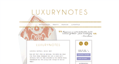 Desktop Screenshot of luxurynotes.com